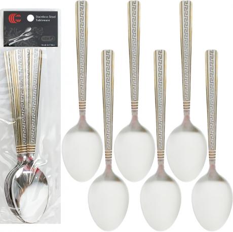 Набір столових ложок 6шт Греція 21см C 811-BS Набір столових ложок 6шт Греція 21см C 811-BS