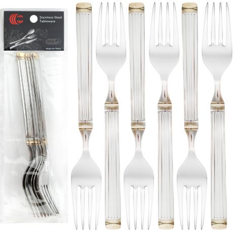 Набір столових виделок 6шт Колона 21см C 813-BF Набір столових виделок 6шт Колона 21см C 813-BF