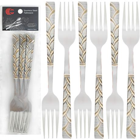 Набір столових виделок 6шт Гармонія 21см C 815-BF Набір столових виделок 6шт Гармонія 21см C 815-BF