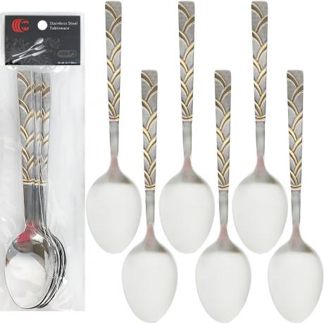 Набір столових ложок 6шт Гармонія 21см C 815-BS Набір столових ложок 6шт Гармонія 21см C 815-BS