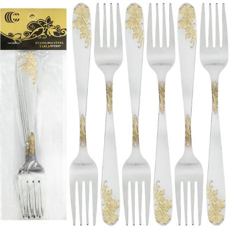 Набір столових виделок 6шт 21см C 817-BF Набір столових виделок 6шт 21см C 817-BF