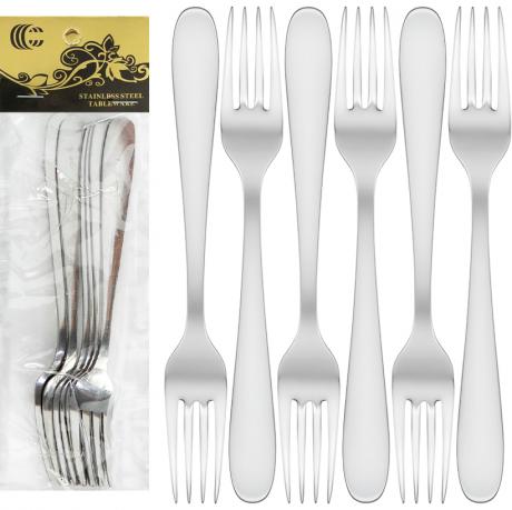 Набір столових виделок 6шт 21см C 821-BF Набір столових виделок 6шт 21см C 821-BF