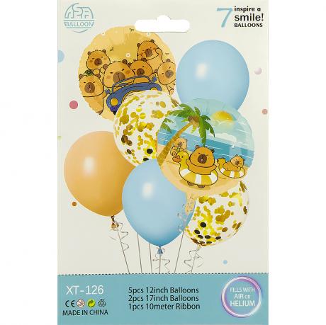 Набір повітряних куль 7шт для створення фотозони 1404-42/XT-126 Набір повітряних куль 7шт для створення фотозони 1404-42/XT-126