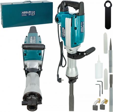 Відбійний молоток електричний, 1800 Вт, з набором зубил, у металевому кейсі ASR513 Відбійний молоток електричний, 1800 Вт, з набором зубил, у металевому кейсі ASR513