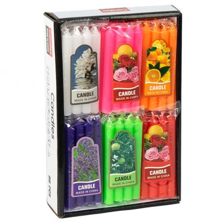 Набір кольорових свічок 96шт(12упаковок по 8шт) h100мм D10мм XLF1108 7127-1 Набір кольорових свічок 96шт(12упаковок по 8шт) h100мм D10мм XLF1108 7127-1