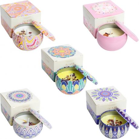 Свічка 60г ароматизована BC64-1-280 у залізній баночці 7127-9 Свічка 60г ароматизована BC64-1-280 у залізній баночці 7127-9