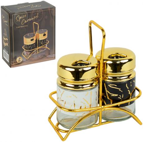 Набір сільниця і перечниця на підставці RH-23/9008 Набір сільниця і перечниця на підставці RH-23/9008