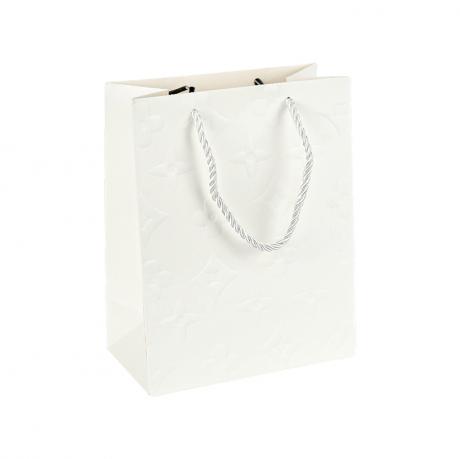 Пакет подарунковий 26х32х12см з тисненням WHITE HL-1860 Пакет подарунковий 26х32х12см з тисненням WHITE HL-1860