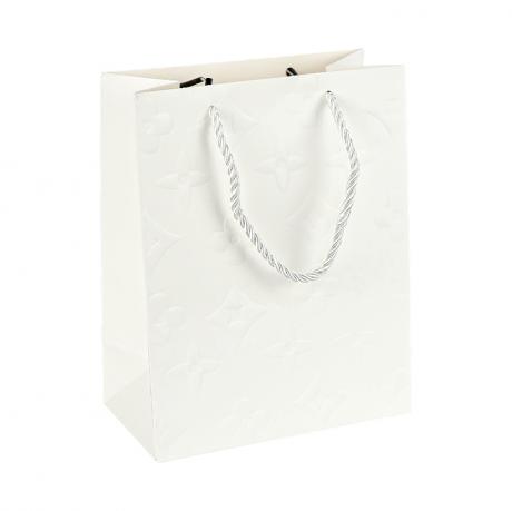 Пакет подарунковий 31х42х12см з тисненням WHITE HL-1861 Пакет подарунковий 31х42х12см з тисненням WHITE HL-1861