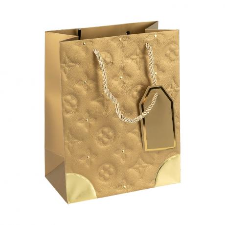 Пакет подарунковий 31х42х12см з тисненням та золотим декором GOLD HL-1882 Пакет подарунковий 31х42х12см з тисненням та золотим декором GOLD HL-1882