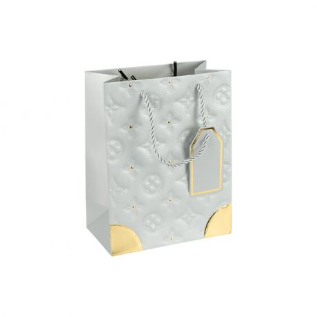 Пакет подарунковий 18х23х10см з тисненням та золотим декором SILVER HL-1895 Пакет подарунковий 18х23х10см з тисненням та золотим декором SILVER HL-1895