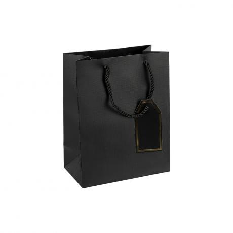 Пакет подарунковий 18х23х10см однотонний BLACK HL-1967 Пакет подарунковий 18х23х10см однотонний BLACK HL-1967
