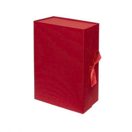 Подарункова коробка 33×25×12 см зі стрічкою RED HL-208 Подарункова коробка 33×25×12 см зі стрічкою RED HL-208