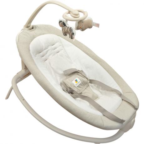 Дитячий шезлонг-гойдалка з вібрацією та іграшками 3–9кг Mastela 6607 бежевий Дитячий шезлонг-гойдалка з вібрацією та іграшками 3–9кг Mastela 6607 бежевий