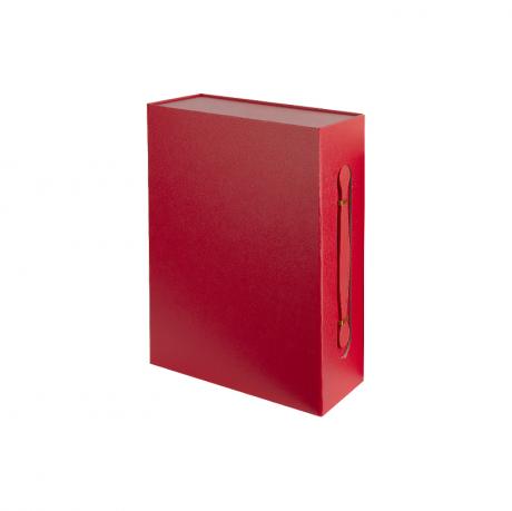 Подарункова коробка 28,2×20,9×9,2 см з ручкою RED HL-225 Подарункова коробка 28,2×20,9×9,2 см з ручкою RED HL-225