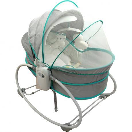 Багатофункціональна люлька-гойдалка 5-в-1 Mastela 6037 сіро-блакитна Багатофункціональна люлька-гойдалка 5-в-1 Mastela 6037 сіро-блакитна