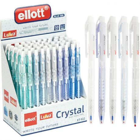 Ручка кулькова автоматична Crystal Ellott ET-822-50 синя Ручка кулькова автоматична Crystal Ellott ET-822-50 синя