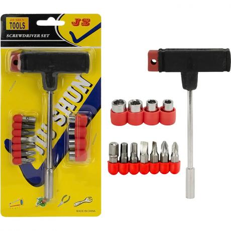 Викрутка Т-подібна з бітами та торцевими головками T13PC Викрутка Т-подібна з бітами та торцевими головками T13PC