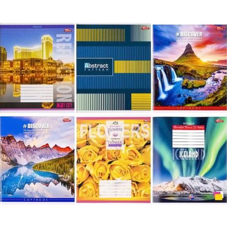 Тетрадь цветная 48 листов, линия "Мечты" "mix" Тетрадь цветная 48 листов, линия "Мечты" "mix"