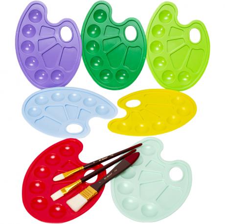 Палитра пластиковая перламутровая на 10 цветов. Палитра пластиковая перламутровая на 10 цветов.