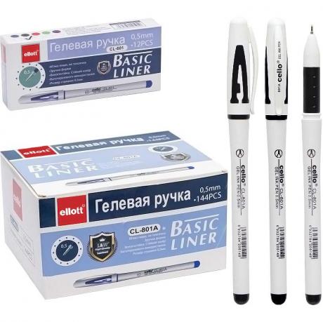 Ручка гелева Ellott Original чорна CL801-12 Ручка гелева Ellott Original чорна CL801-12