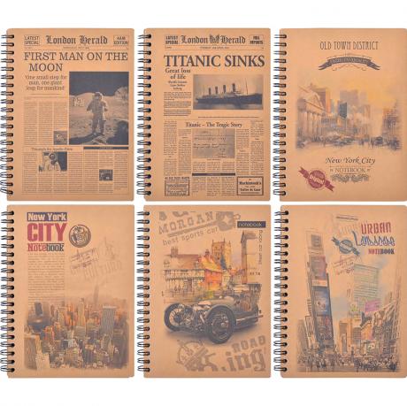 Книжка записная B6 "KRAFT" 96л., клетка с перф., спираль Книжка записная B6 "KRAFT" 96л., клетка с перф., спираль