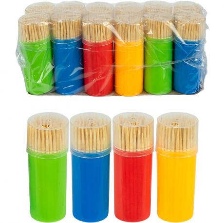 Зубочистки бамбукові Класичні 65мм,100шт 6,5*2,5см 848 Зубочистки бамбукові Класичні 65мм,100шт 6,5*2,5см 848