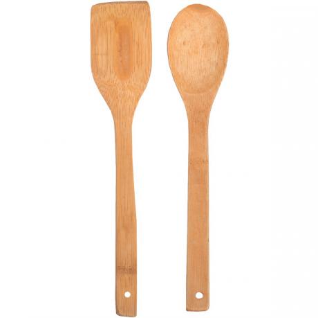 Набір кухонних приладів бамбуковий 2шт (лопатка та ложка) X3-53 Набір кухонних приладів бамбуковий 2шт (лопатка та ложка) X3-53