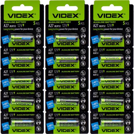 Батарейка Videx 27A міні бочонок Батарейка Videx 27A міні бочонок