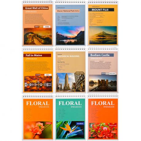 Блокнот A5 Color "KRAFT" 80л.с. ячейка с перф., спираль Блокнот A5 Color "KRAFT" 80л.с. ячейка с перф., спираль