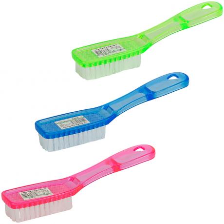 Щітка праска з ручкою 19*4*3см прозрачна/неонова 899 Щітка праска з ручкою 19*4*3см прозрачна/неонова 899