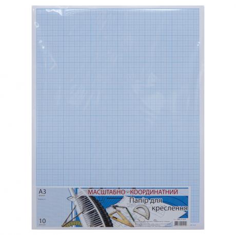 Бумага масштабно-координатная А3 "Графика" 10 листов, в п/п пакете Бумага масштабно-координатная А3 "Графика" 10 листов, в п/п пакете