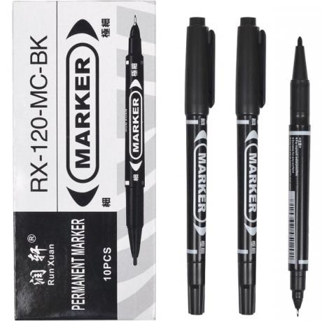 Маркер 2-х сторонній чорний RX-120 Маркер 2-х сторонній чорний RX-120