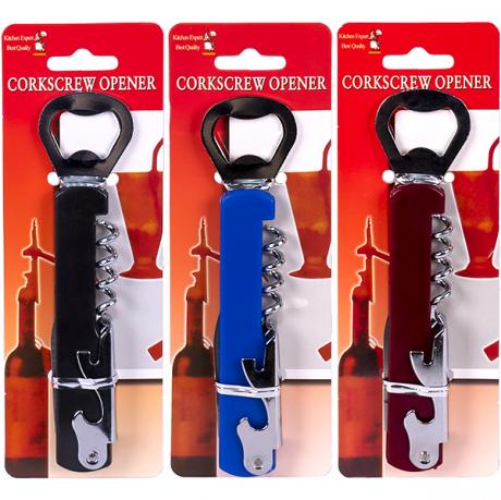 Відкривалка-штопор складна з ножем 14*2,5*1см X3-70 Відкривалка-штопор складна з ножем 14*2,5*1см X3-70