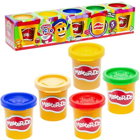 Ігрове тісто Master Do 5 банок*50г укр. TMDB-01 Ігрове тісто Master Do 5 банок*50г укр. TMDB-01