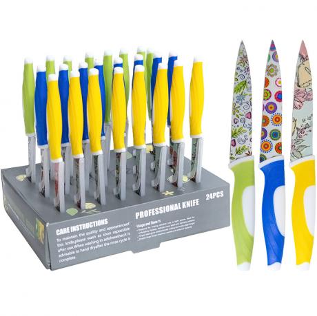 Ніж кольоровий металевий 23см X3-224/U1A-02 Ніж кольоровий металевий 23см X3-224/U1A-02