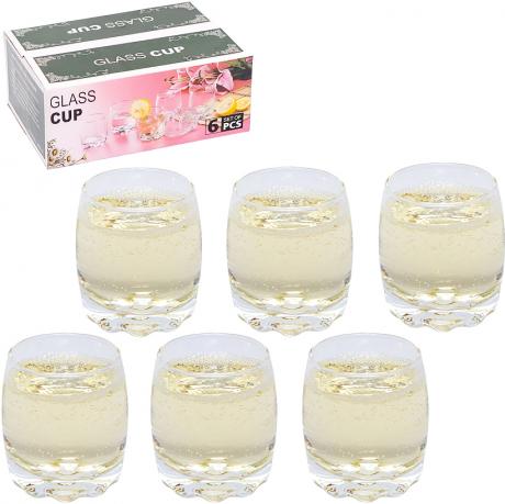 Чарка скло 6 шт пузата 70мл 3503-2 Чарка скло 6 шт пузата 70мл 3503-2