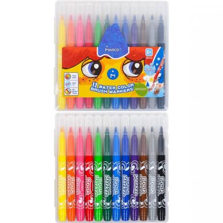 Фломастери 12 кольорів в пластике 1633 MARCO Фломастери 12 кольорів в пластике 1633 MARCO