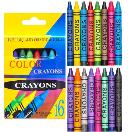 Воскові олівці 16 кольорів CRAYONS 2016A Воскові олівці 16 кольорів CRAYONS 2016A