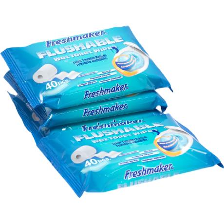 Вологий туалетний папір 40шт Freshmaker змивний Вологий туалетний папір 40шт Freshmaker змивний