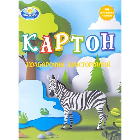 Кольоровий картон А4 7арк. двосторонній ТМ Тетрада ТЕ251 Кольоровий картон А4 7арк. двосторонній ТМ Тетрада ТЕ251