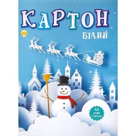 Білий картон А4 7арк. односторонній ТМ Тетрада ТЕ252 Білий картон А4 7арк. односторонній ТМ Тетрада ТЕ252