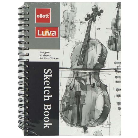 Альбом для ескізів А4 60 аркушів, 160 г/м² Sketch Book ETBZ-001-А4 на спіралі Альбом для ескізів А4 60 аркушів, 160 г/м² Sketch Book ETBZ-001-А4 на спіралі
