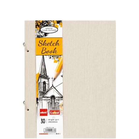 Альбом для ескізів А5 30 аркушів 160 г/м² Sketch Book ETBZ-013-16K на спіралі Альбом для ескізів А5 30 аркушів 160 г/м² Sketch Book ETBZ-013-16K на спіралі