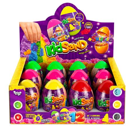 Креативна творчість Кінетичний пісок в яйці KidSand 400г KS-06-01/ДТ-КП-03-41 Креативна творчість Кінетичний пісок в яйці KidSand 400г KS-06-01/ДТ-КП-03-41