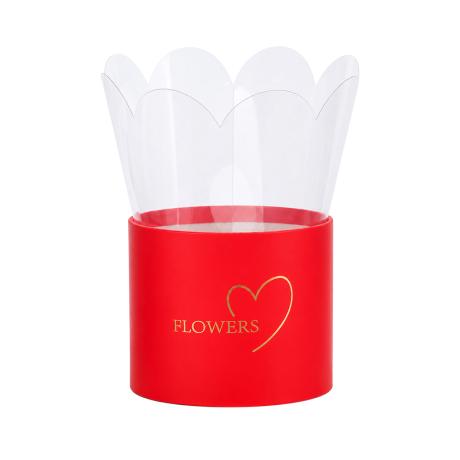 Коробка для квітів 10*10*8см 1007-Red Коробка для квітів 10*10*8см 1007-Red