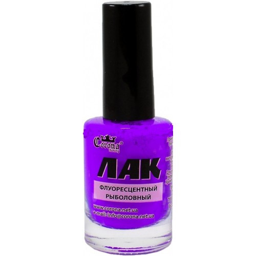 Лак рыболовный флуоресцентный Corona фиолетовый Лак рыболовный флуоресцентный Corona фиолетовый