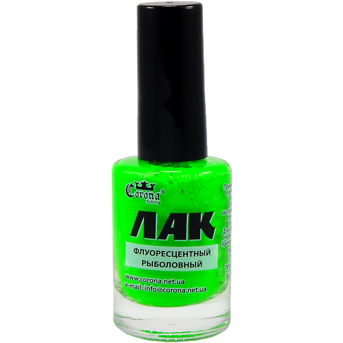 Лак рыболовный флуоресцентный Corona зеленый Лак рыболовный флуоресцентный Corona зеленый