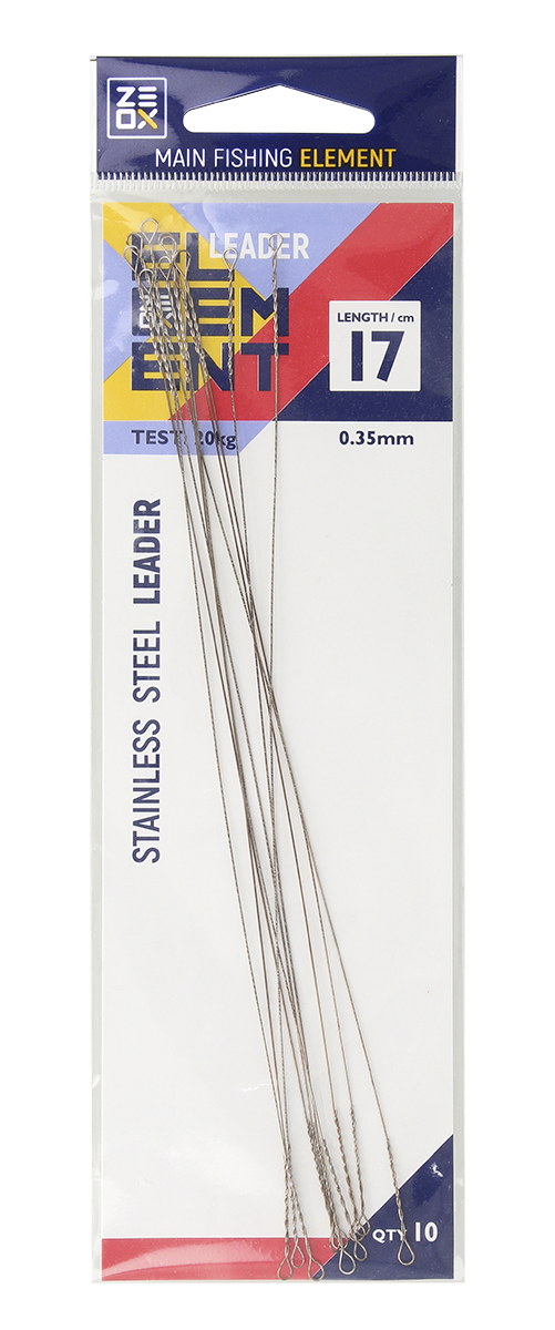 Поводок Zeox струна 25см 0.40мм 26кг (10шт) Поводок Zeox струна 25см 0.40мм 26кг (10шт)