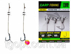 Карповый поводок с иглой Bait Spike Rigs №6, L-12см (3шт) Карповый поводок с иглой Bait Spike Rigs №6, L-12см (3шт)